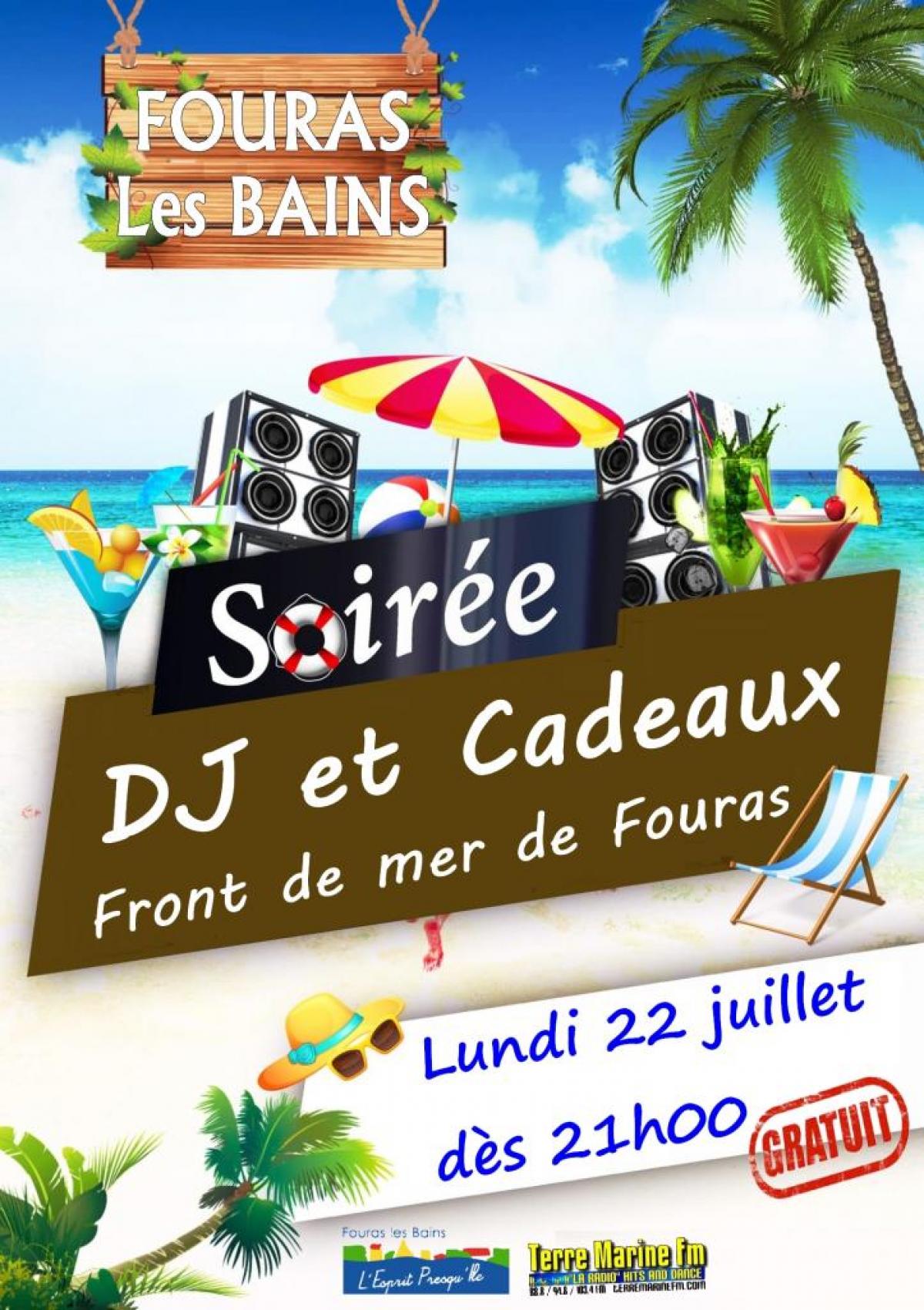 Soirée DJ - Lundi 22 juillet 2019 - 21h Front de mer ouest 