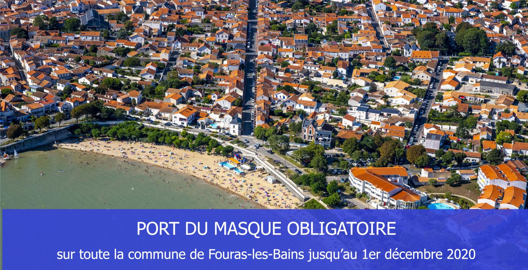 OBLIGATION DU PORT DU MASQUE RECONDUIT JUSQU'AU 1ER DÉCEMBRE 2020