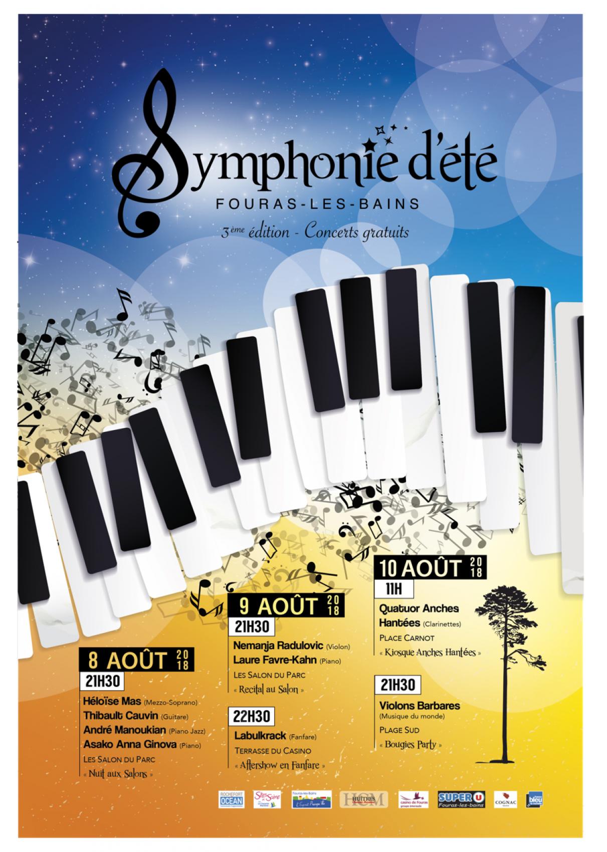 Festival ‹‹ Symphonie d'été ›› - Du 8 au 10 août 2018