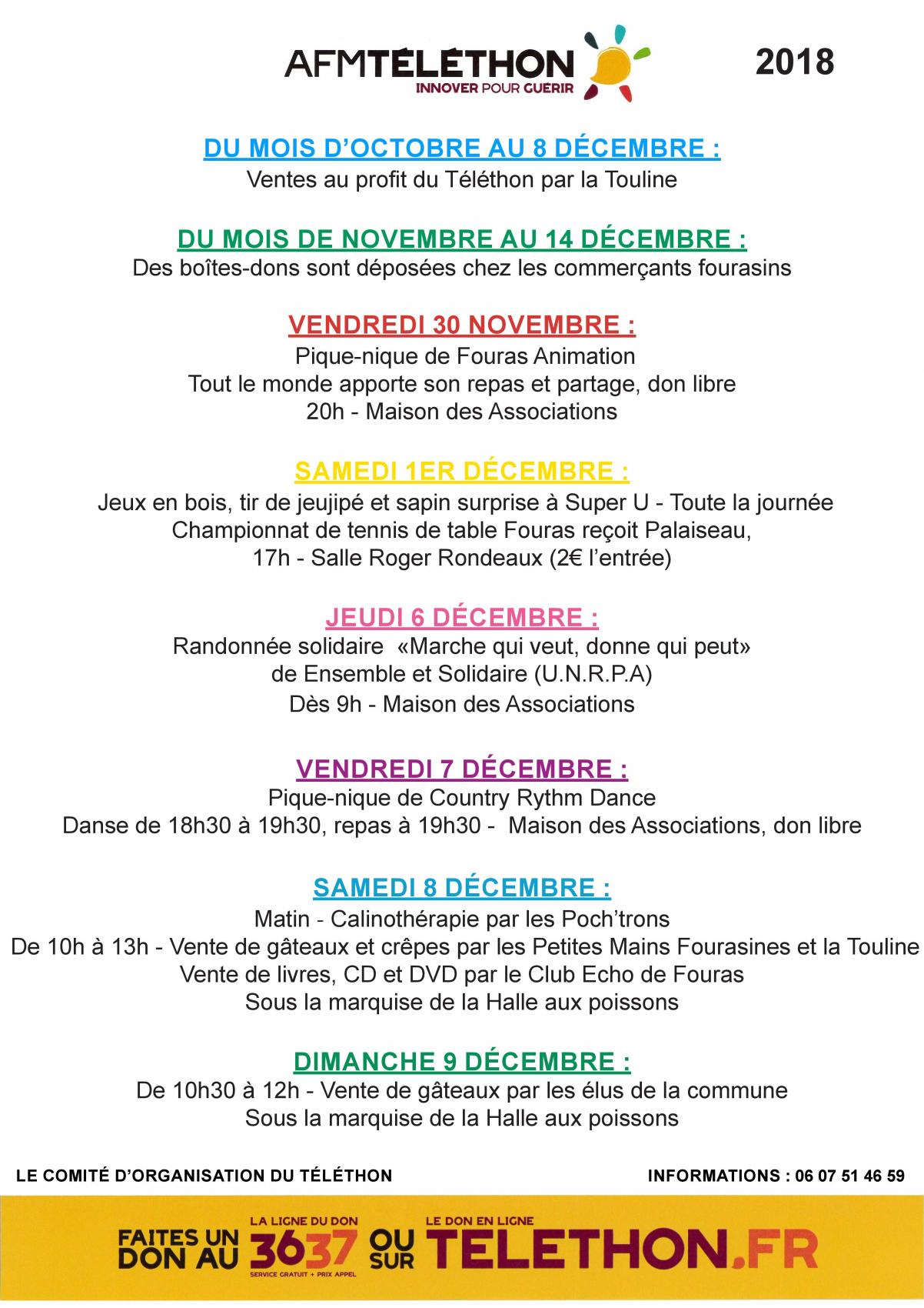 TÉLÉTHON 2018 