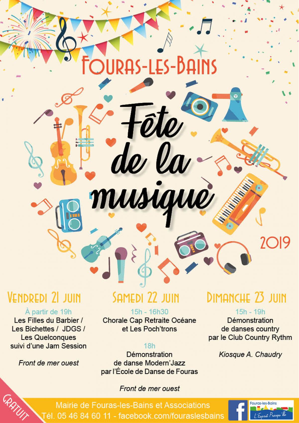 Fête de la musique à Fouras-les-Bains - Du 21 au 23 juin 2019