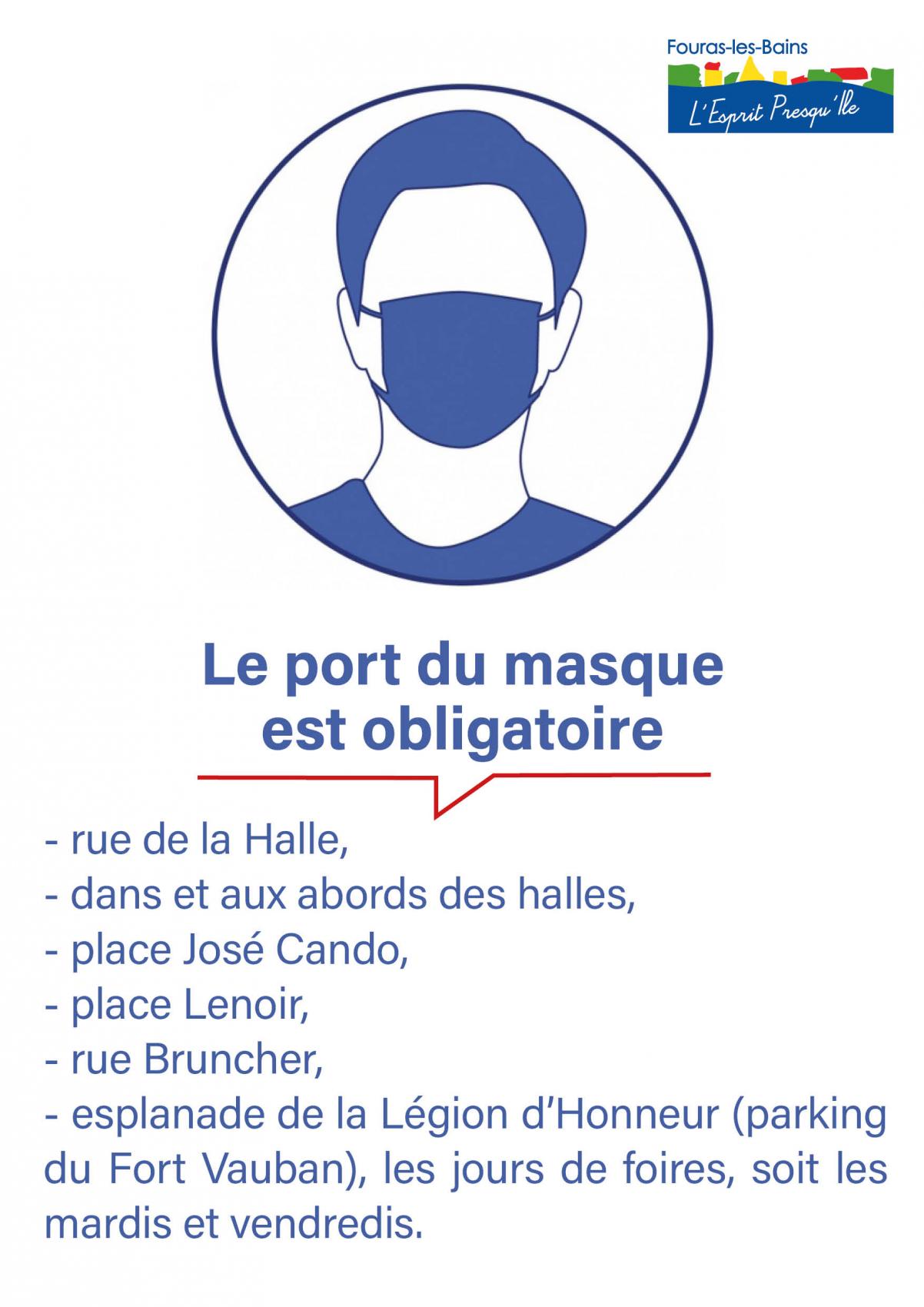 PORT DU MASQUE OBLIGATOIRE