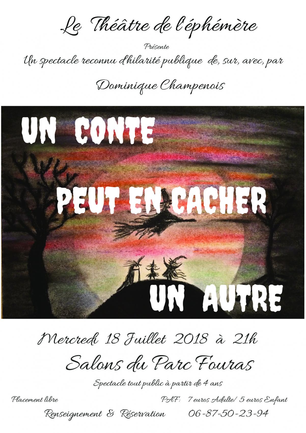 Théâtre de l'éphémère : Spectacle (Mercredi 18 juillet) - Aux salons du Parc